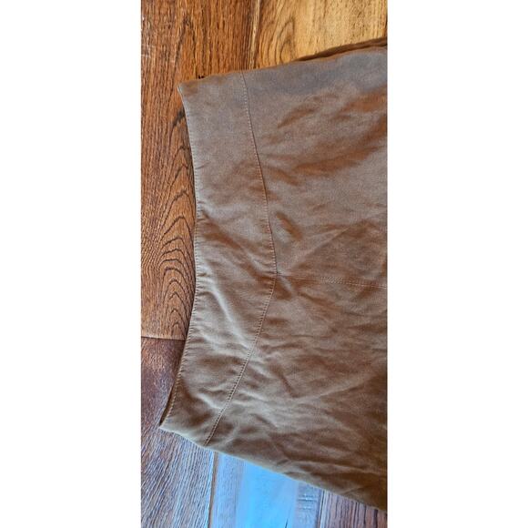 Vintage Talbots Women's Brown Solid Stretch A-Line Midi Pencil Skirts Size 8 - Picture 2 of 4